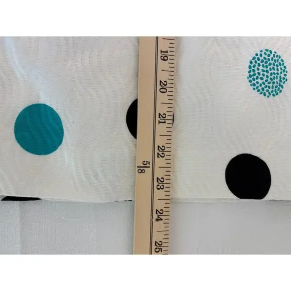 Talbots Pencil Knee Length White Green Polka Dot Skirt Sz 8 Cotton Old Money - Picture 7 of 10